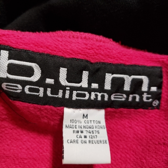 Authentic vintage 90’s B.U.M. Equipment Sweater fuchsia - Picture 9 of 11